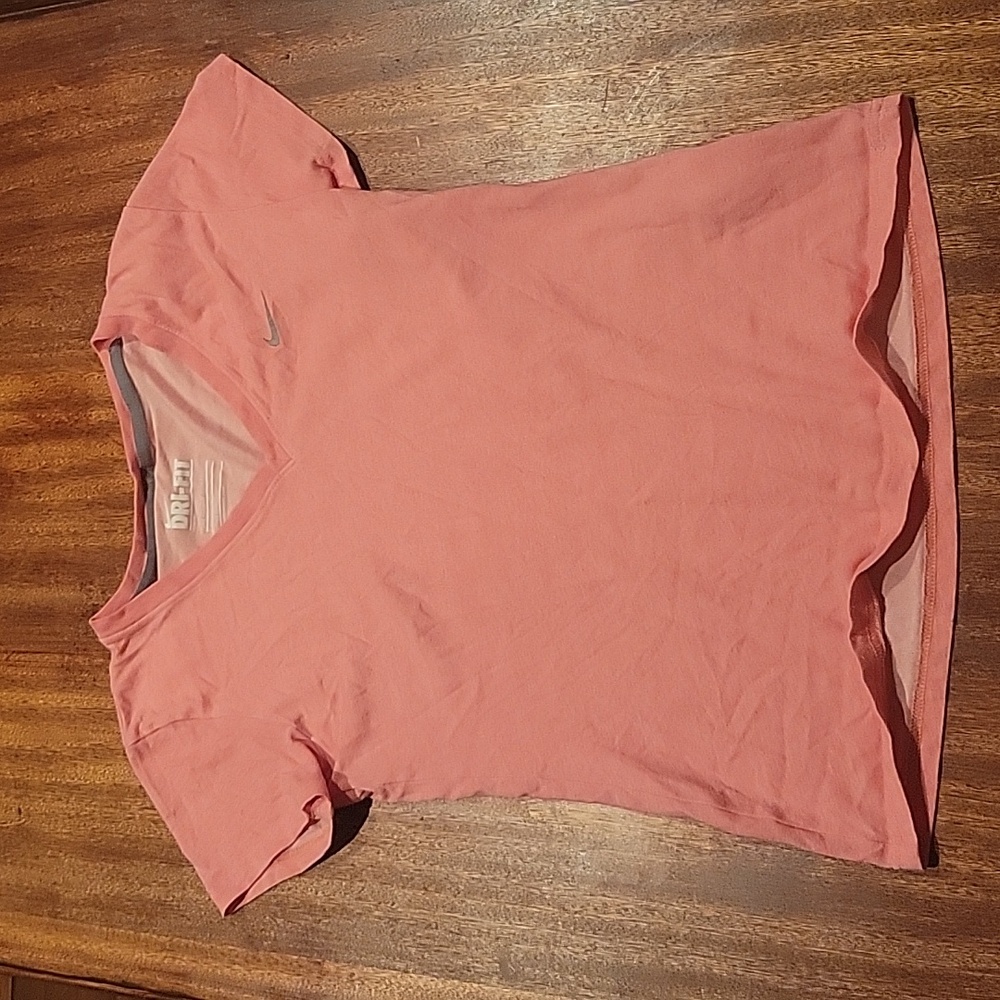 Womens V- Neck slim fitting- Nike workout top/ Tee.   Very soft size Small
